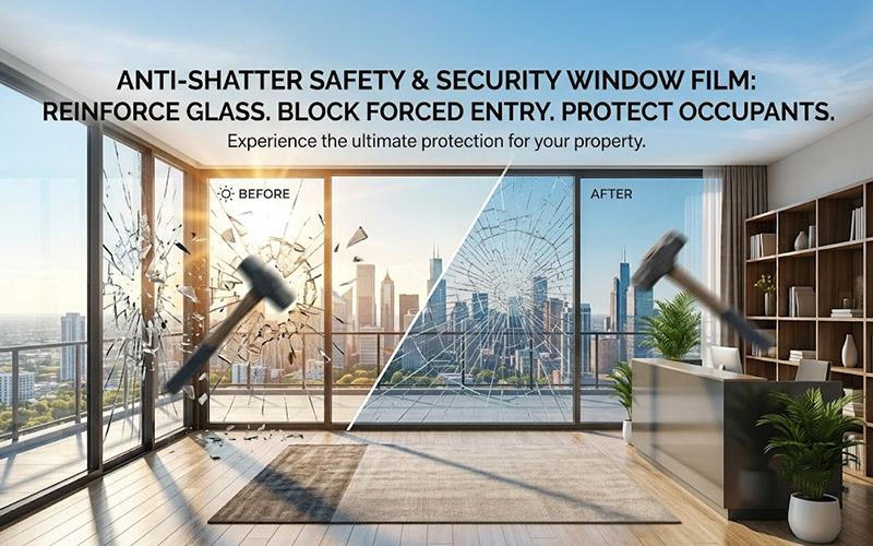 Safety & Security Window Film: Complete Anti-Shatter Glass Protection